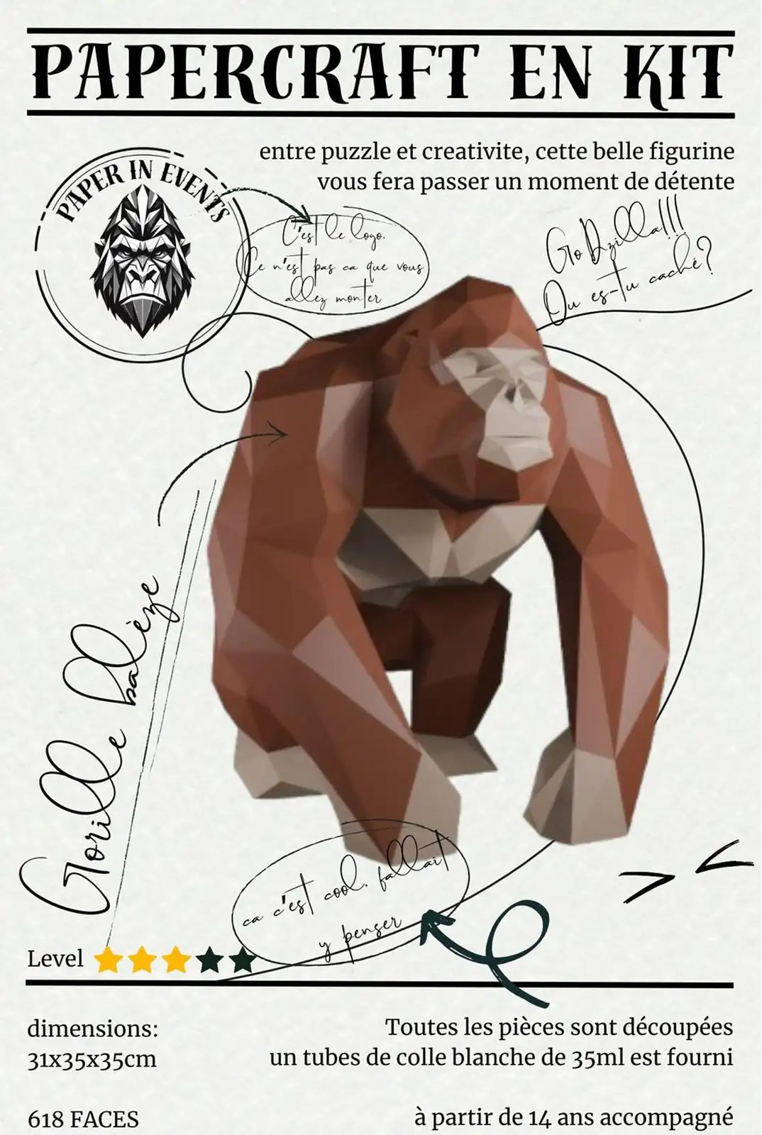 Kit gorille petit modele