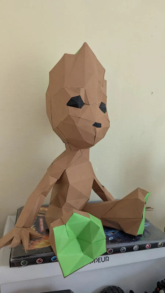 Papercraft Groot en papier 3D – figurine Marvel à assembler