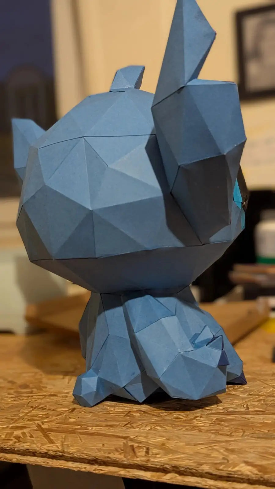 Décoration papercraft Stitch – kit papier 3D à fabriquer soi-même