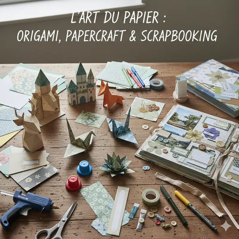 Scrapbooking, papercraft et origami : activités créatives pour débutants
