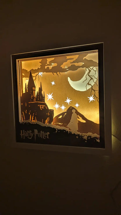 Photo lightbox harry potter allumée