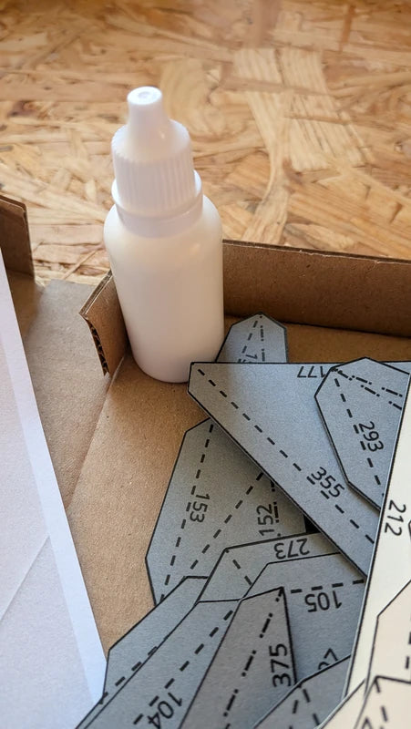 colle cleocol de 20ml inclus dans les kits papercraft de chez paper in events