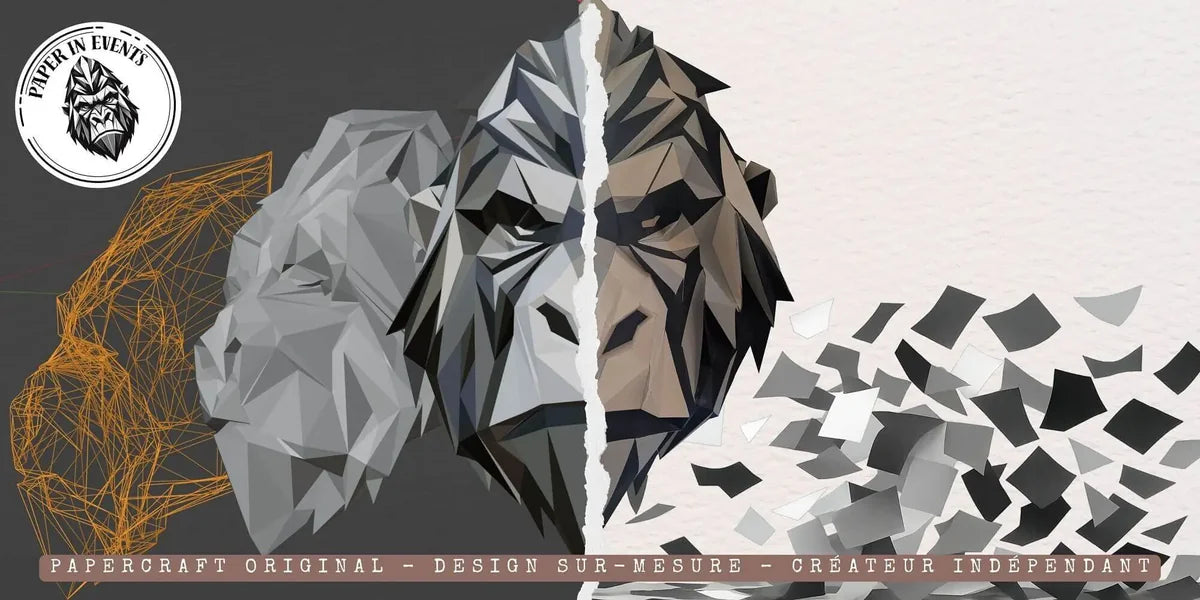 bannière paper in events papercraft lightbox