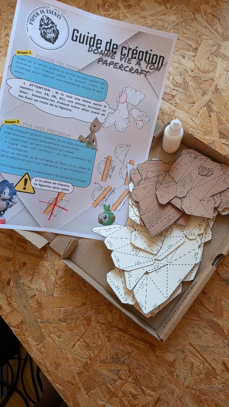 kit papercraft du chat de chez paper in events ouvert