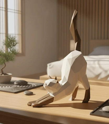 papercraft chat dans piece zen