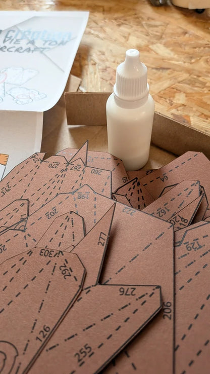 colle cleocol de 20ml inclus dans chaque kit papercraft de paper in events