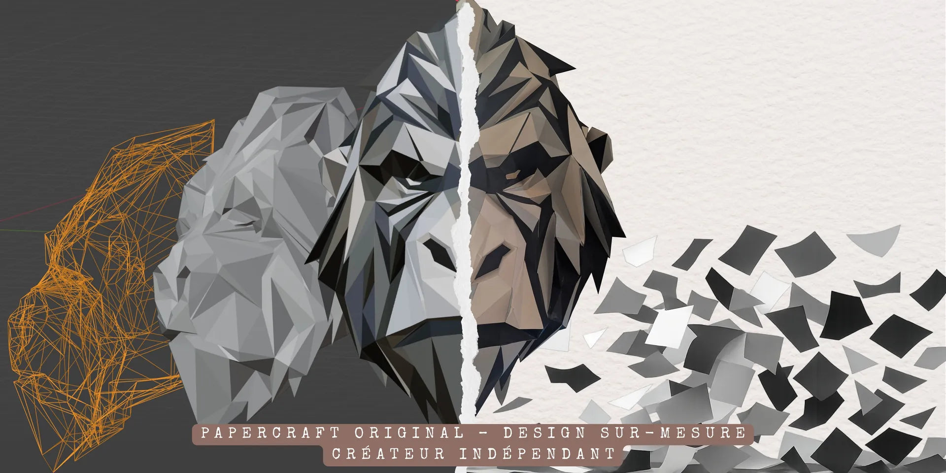 bannière paper in events papercraft lightbox