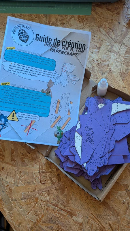 kit papercraft de ectoplasma de chez paper in events ouvert