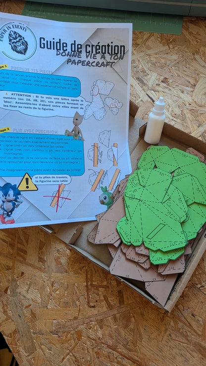 kit papercraft de groot de chez paper in events ouvert
