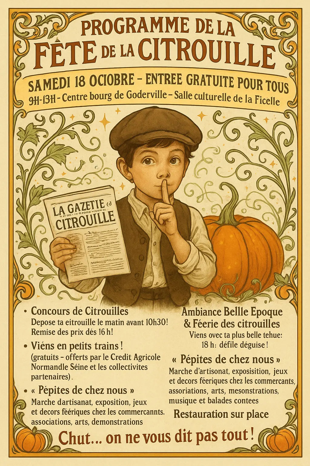 fete de la citrouille 18 octobre 2025