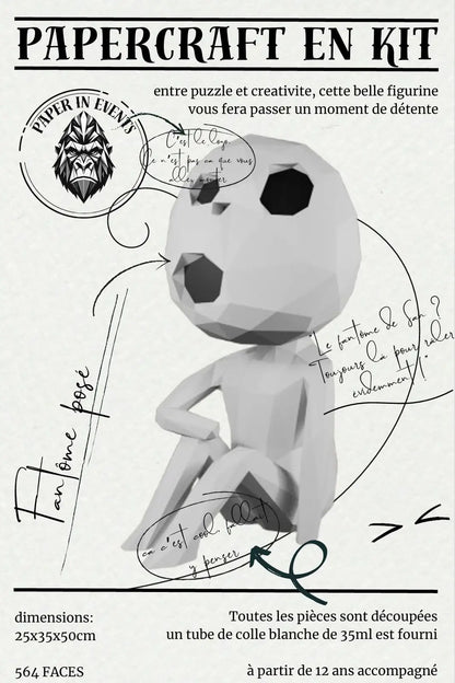 Papercraft Kodama – kit 3D en papier à monter