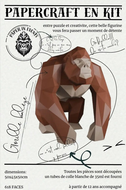 Papercraft kit gorille XL