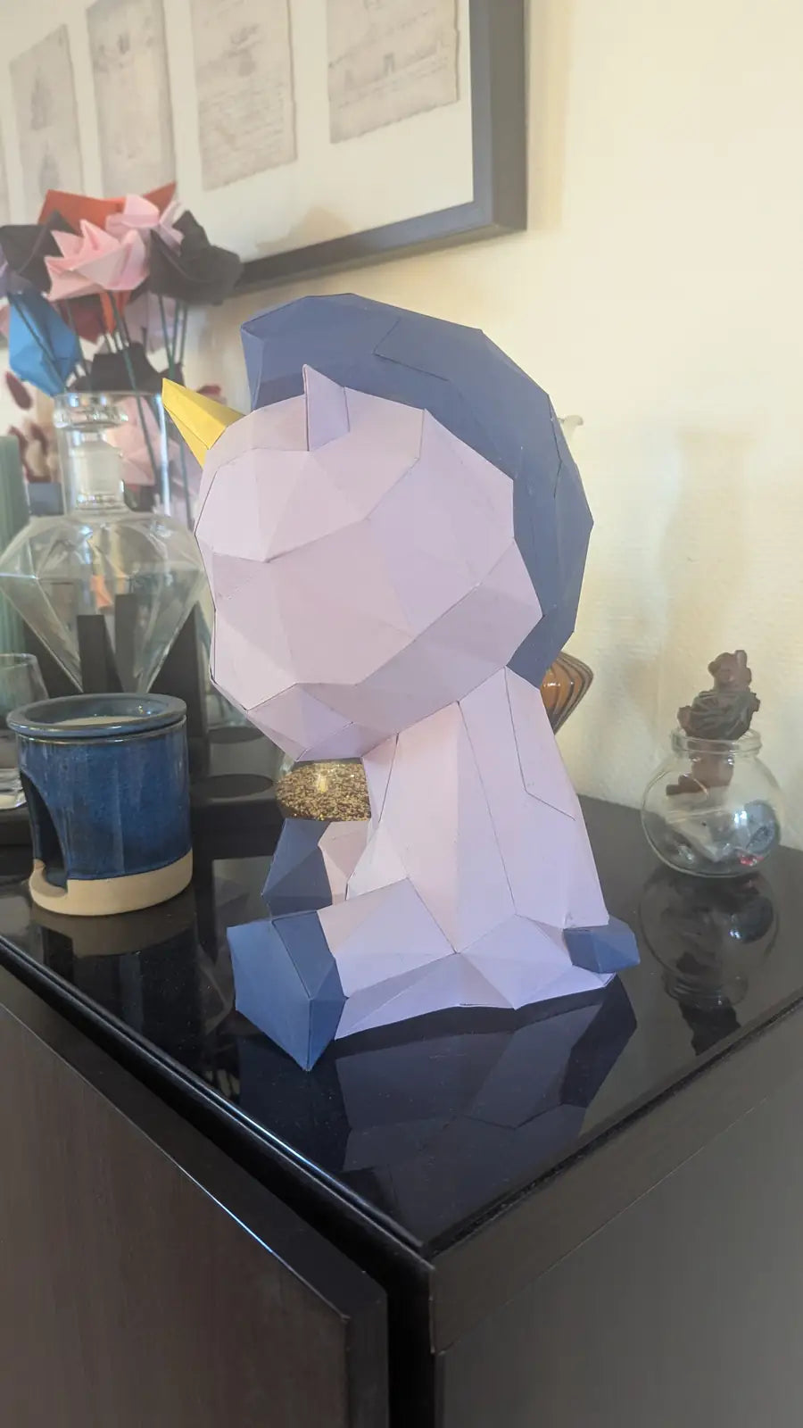 Papercraft licorne – décoration en papier 3D à assembler