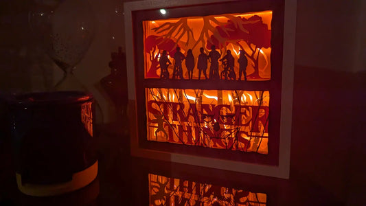 Lightbox Stranger Things – décoration lumineuse en papier