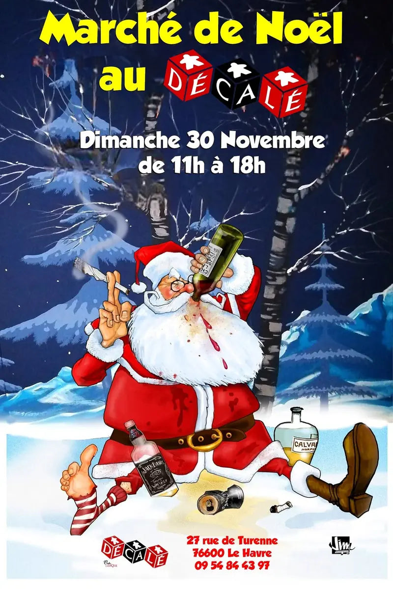 marché de noêl au décalé café le 30 novebre 2023 au havre