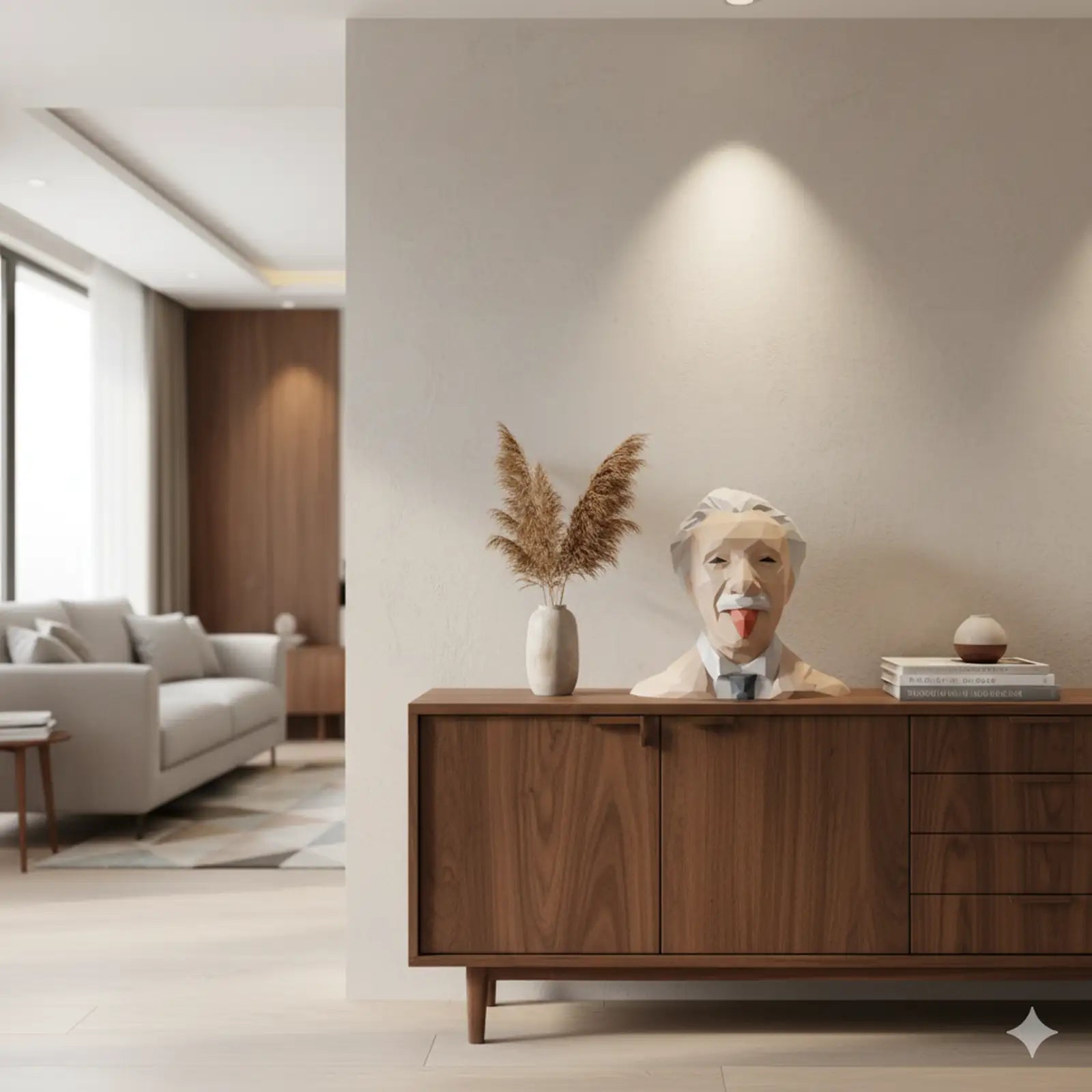 mise en avant papercraft einstein