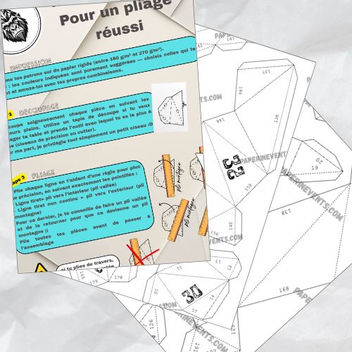 Papercraft Salamèche 30 cm – Kit créatif Pokémon