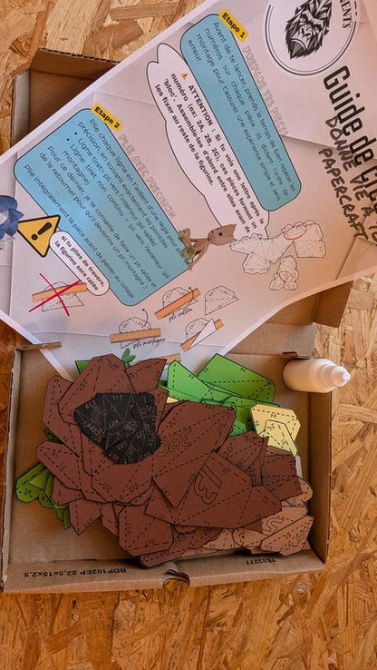 kit papercraft de ouistempo de chez paper in events ouvert