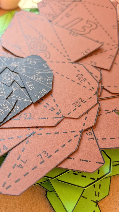zoom sur les pièces découpés avec précision chez paper in events