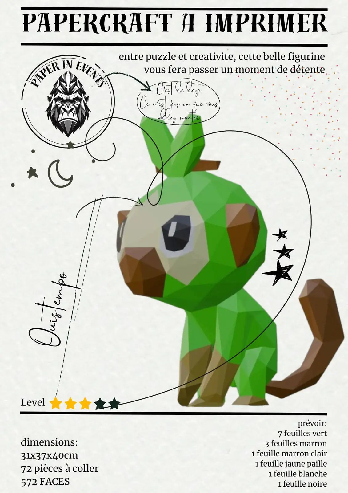 ouistempo papercraft a imprimer origami