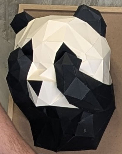 Papercraft pandas ne rien voir, ne rien dire, ne rien entendre – modèle DIY