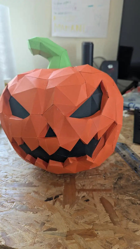 papercraft citrouille origami