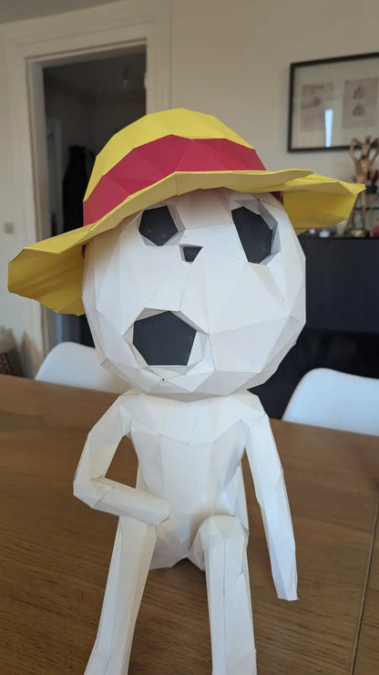 Papercraft Kodama en papier 3D – figurine Princesse Mononoké à assembler