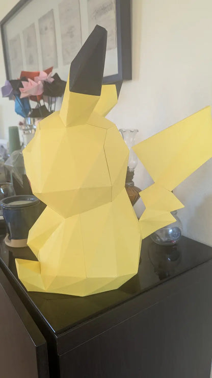 Papercraft Pikachu en papier – figurine Pokémon 3D à monter soi-même