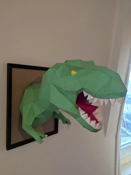 Papercraft T-Rex en papier 3D – figurine dinosaure à assembler