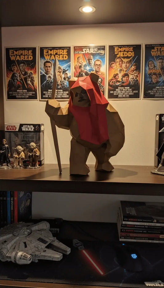 papercraft wicket ewok star wars