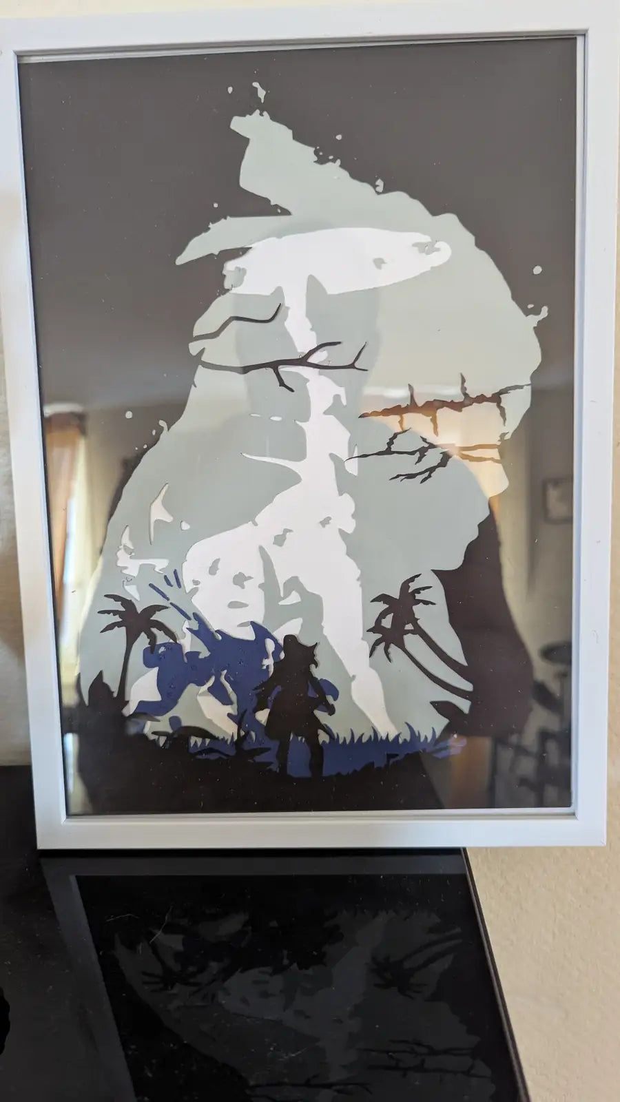 Cadre papercut Aloy Horizon – décoration murale en papier découpé