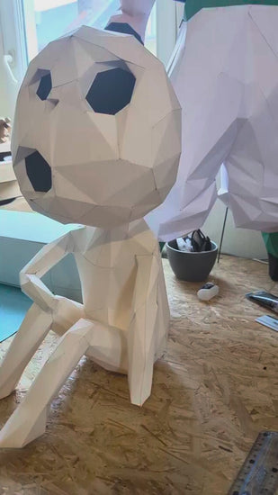 papercraft kodama fini et monté