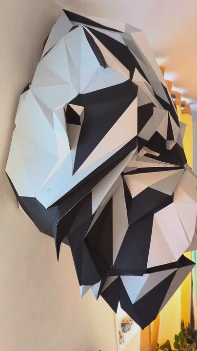 tete de gorille papercraft paper in events