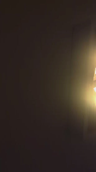 Démonstration de la lightbox Pokémon Évoli allumée, cadre lumineux en papier multicouche.