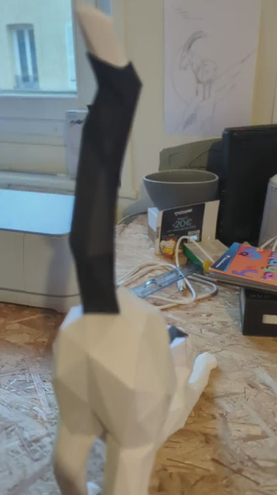 papercraft chat video du kit monté