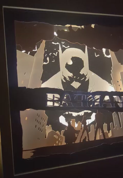 lightbox sur batman allumée