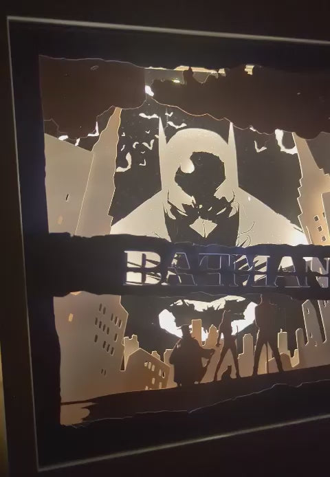 lightbox sur batman allumée