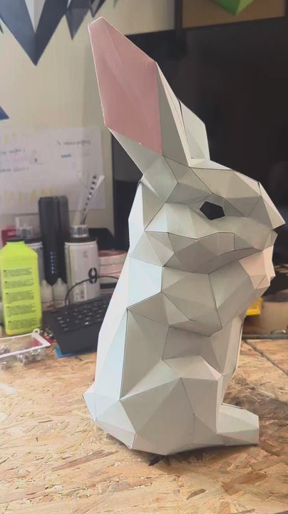 video papercraft origami lapin monté