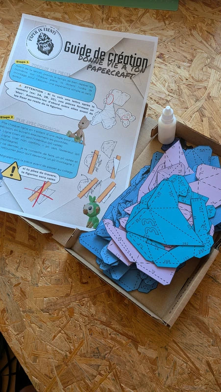 kit papercraft de stitch de chez paper in events ouvert