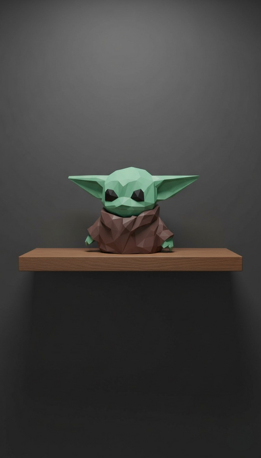 mise en avant papercraft yoda